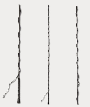 Longeerzweep, 2 delen, zwart, 180 cm