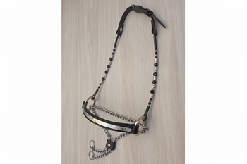 Showhalter with silver plated noseband