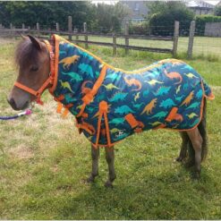 Stable Blanket with Fixed Neck 300 gram Dino print
